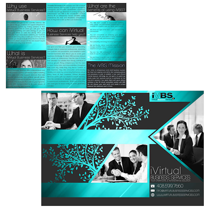 pamphlet or  brochure design template printable bifold, trifold in 24 hours