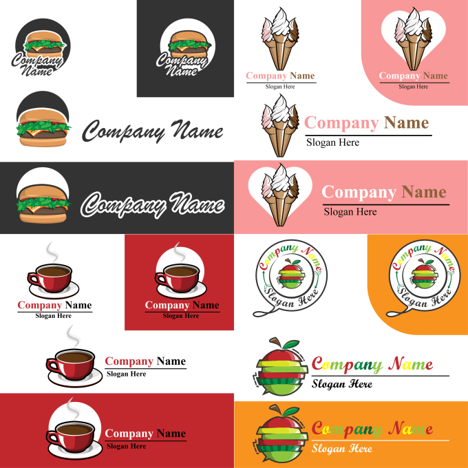 cool food logos