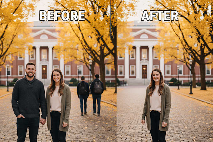 clean up your photos by removing objects or people