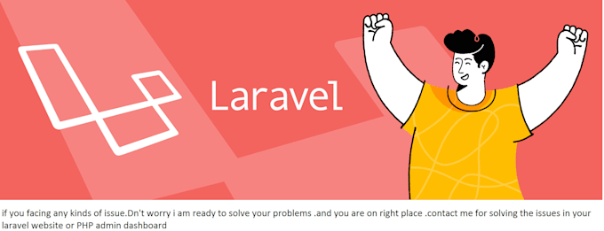 create the website and admin panel dashboard in laravel