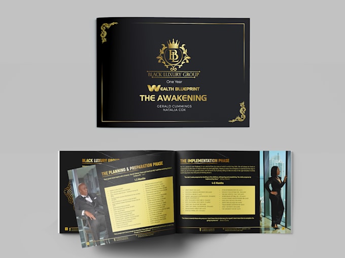 design elegant luxury brochure, flyer