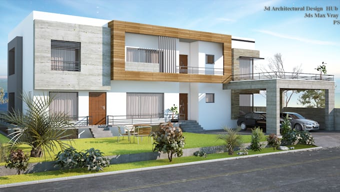 create architectural 3D renderings in 3ds max in vray