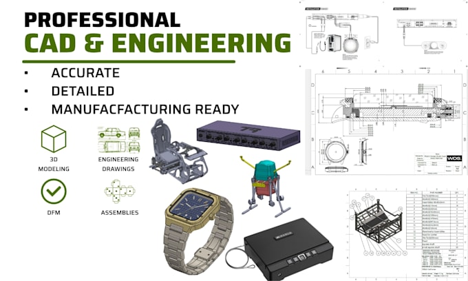 design solidworks 3d cad models for your product