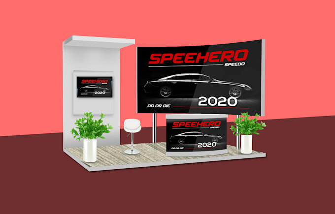design modern backdrop, tradeshow booth, retractable or billboard