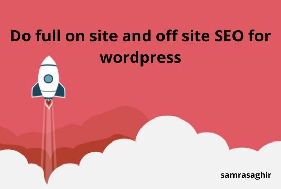do full on site and off site SEO for wordpress