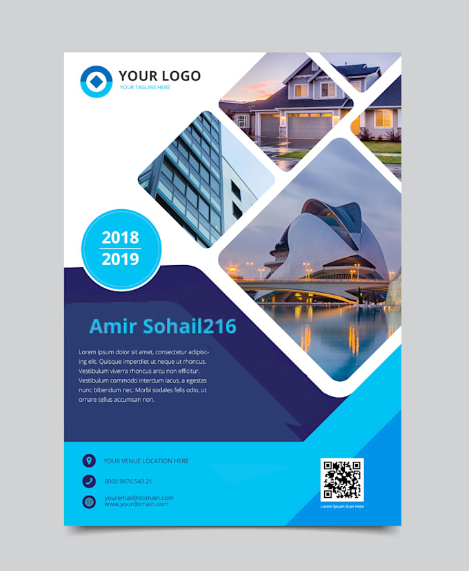design a professional flyer or poster