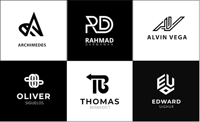design minimal luxury monogram