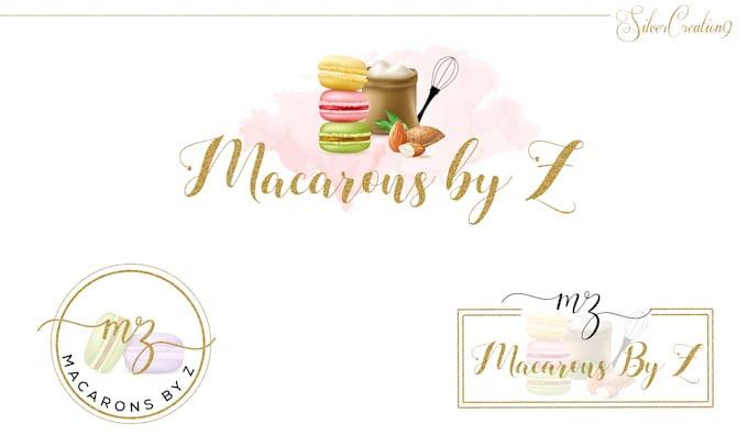 pink watercolour bakery logo | etsy | cake logo... Design feminine watercolor cake and bakery logo by Silvercreation9 | Fiverr
