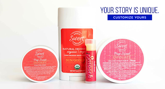 design lip balm label, stickers label badges
