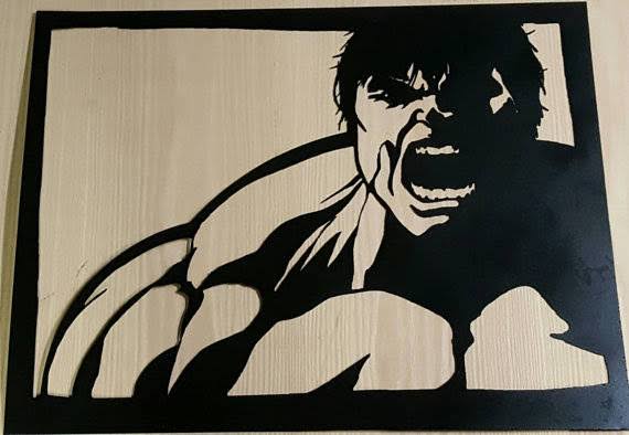  1- 5.5x5.5 inch Custom Cut Stencil, (VE-17) Hulk Arts and  Crafts Scrapbooking Painting on The Wall Wood Glass : Arts, Crafts & Sewing