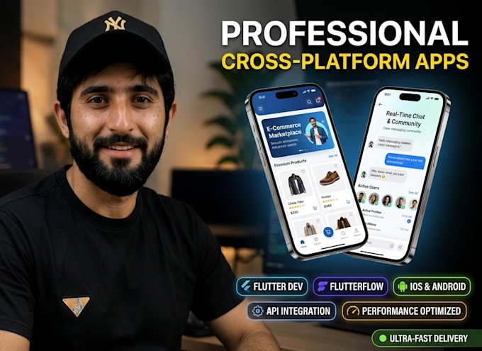 build flutter and flutterflow app for android and ios cross platform