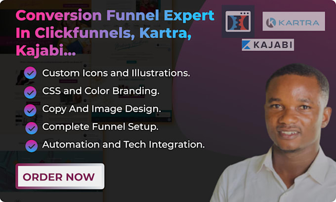 build your clickfunnels salesfunnel, webinar, membership funnels or kartra