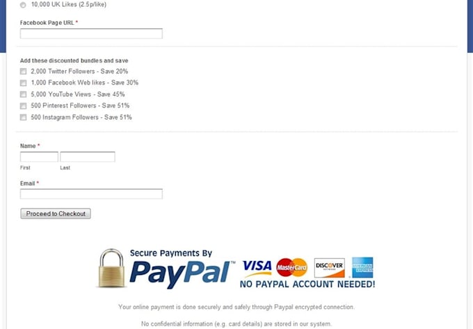 create a custom paypal integration form