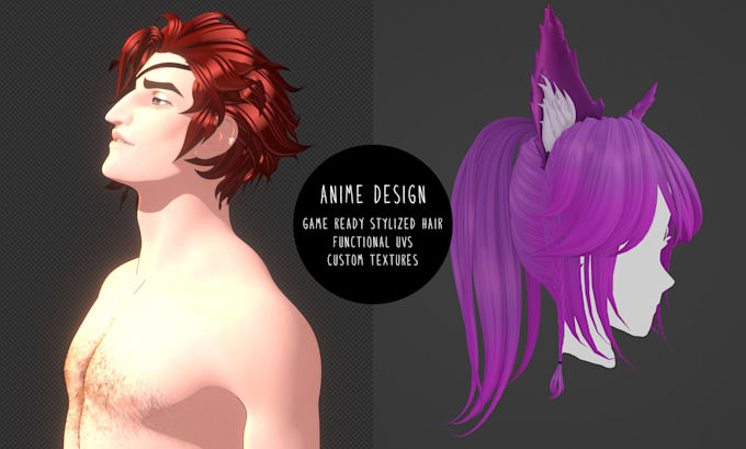 create 3d and real time hair