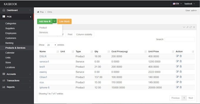 provide accounting, point of sale, CRM and invoicing software, website