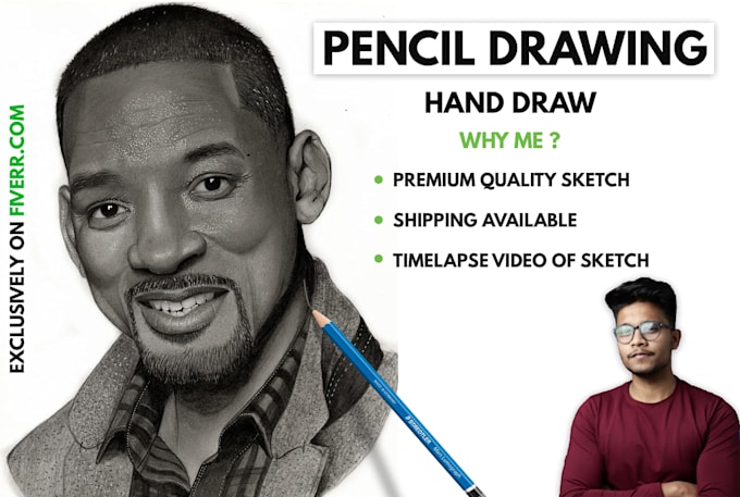 draw hyper realistic pencil sketch from a photo