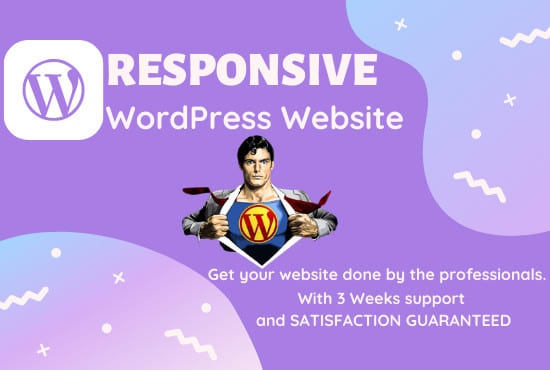 create a professional and responsive wordpress website