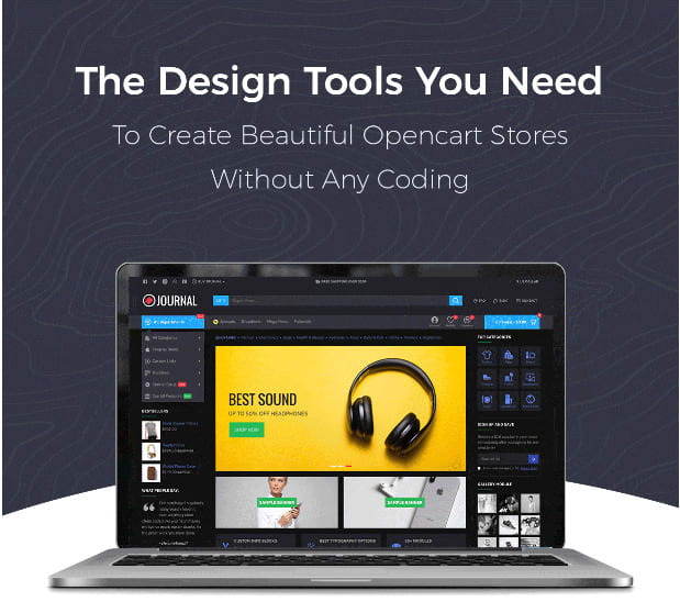 install and customize  journal 3 theme opencart