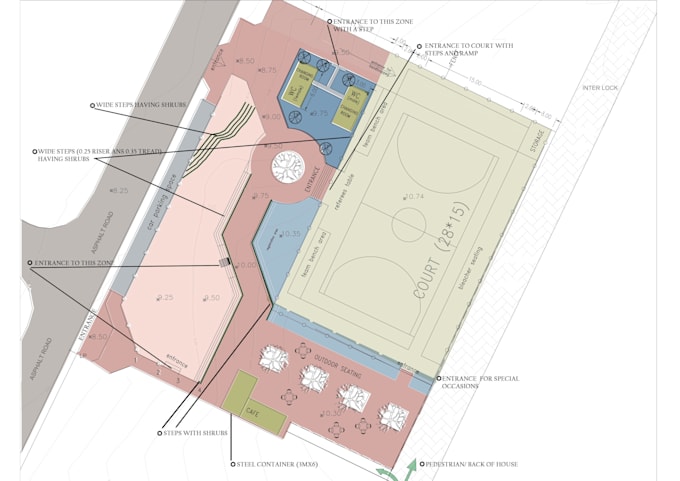 create detailed 2d  plan layouts and presentation drawings