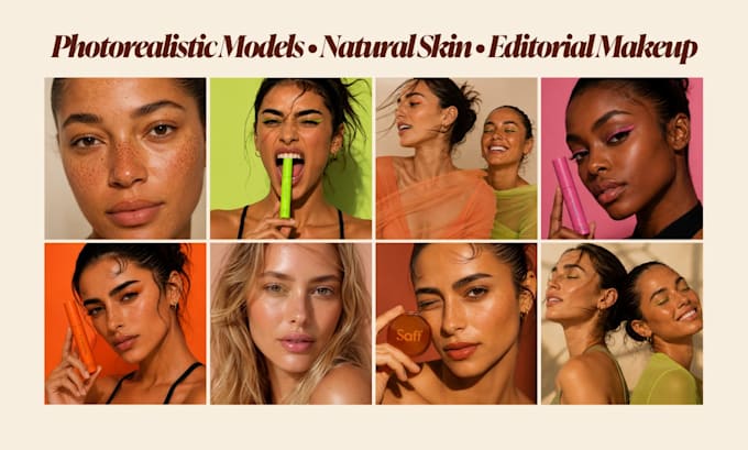 create ai beauty and skincare photos with realistic models