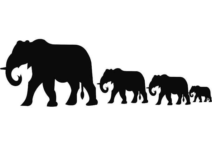 create silhouette anything vector for you