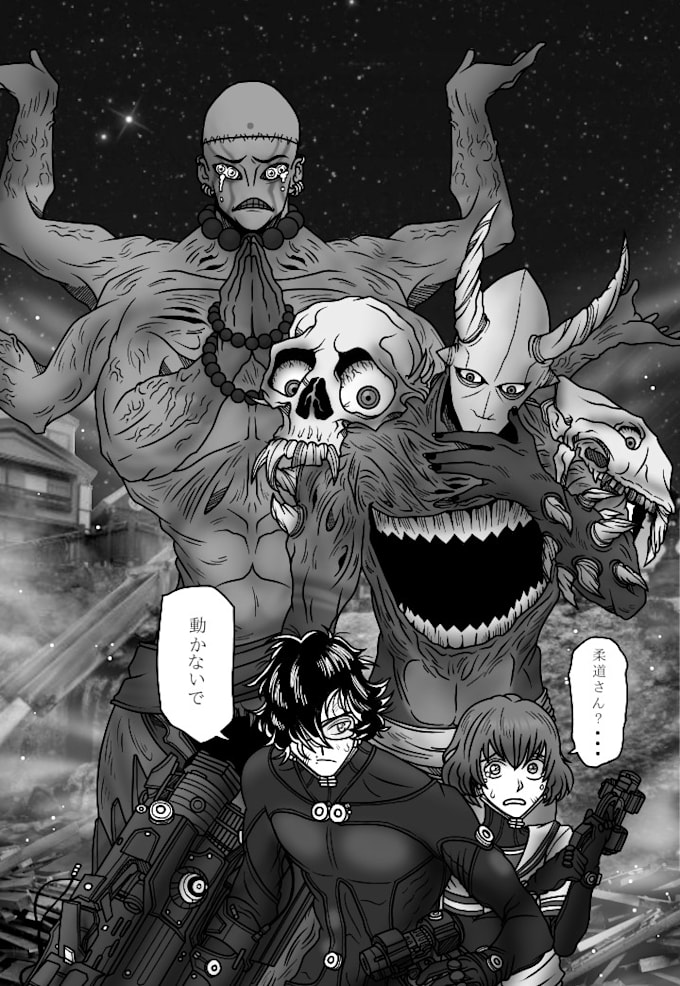 draw original characters for game, manga or social media