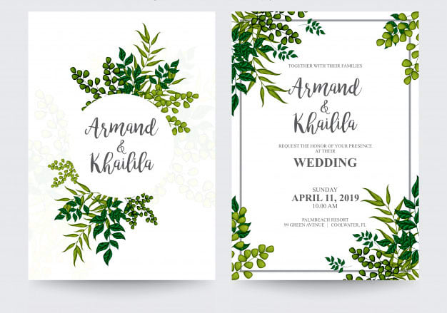 Design a wedding card or invitation card for any event by Happyjoin