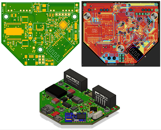 design professional schematic and pcb in altium or eagle