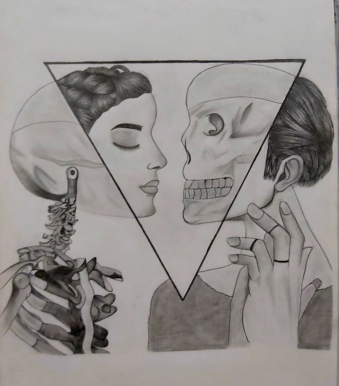Draw Custom Tattoo Design Or Pencil Sketch In 24h By Taibayaseen21