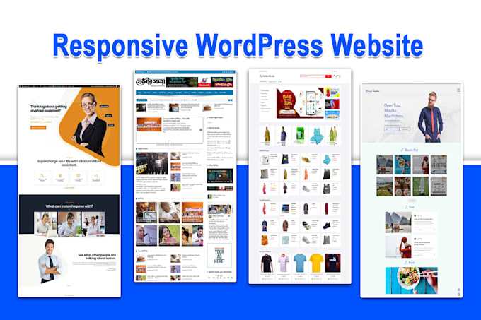 create a modern and responsive wordpress website design
