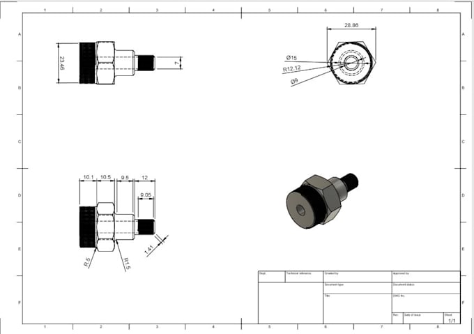 Draw 2d drawings with standard dimensions using autocad by Miqdamjunaid ...