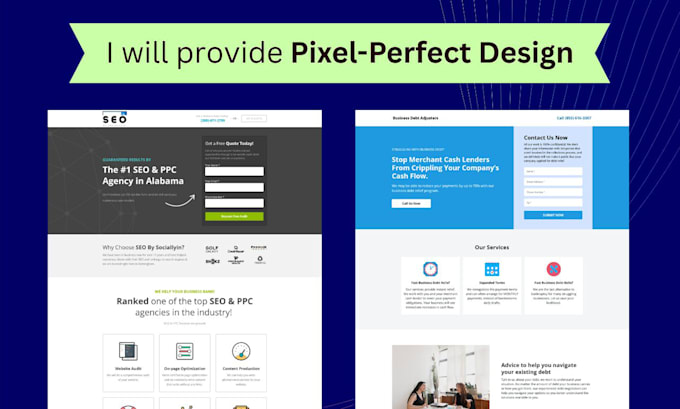 create wordpress landing page using elementor