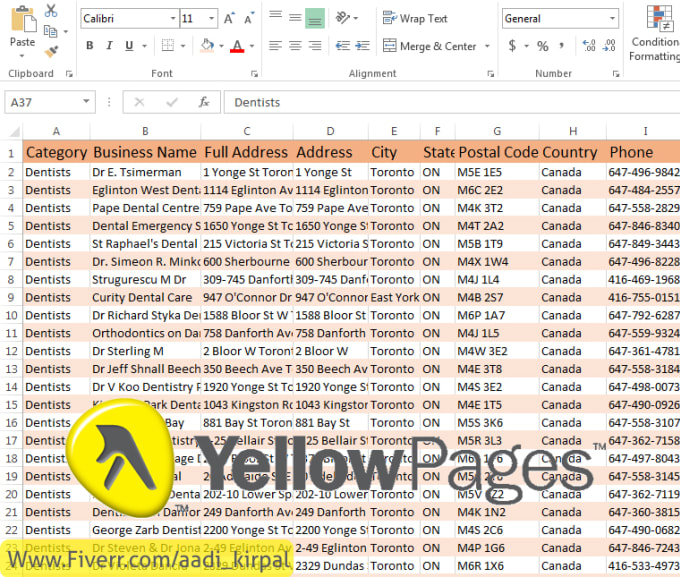 yellow pages data scraping terms of service