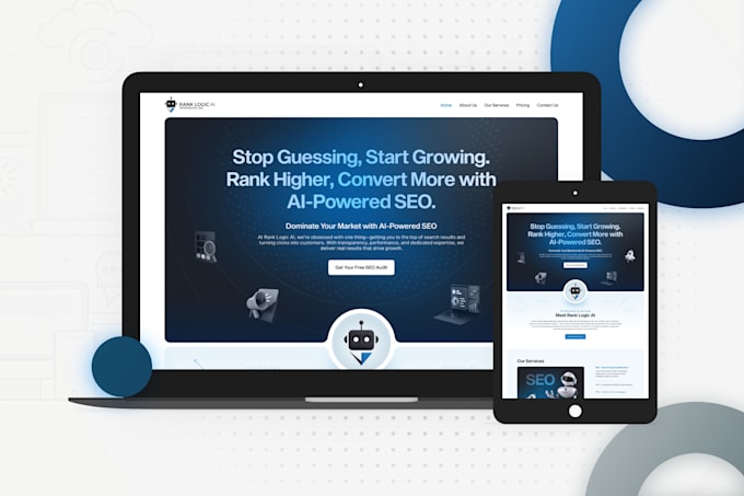 design and develop a responsive modern website