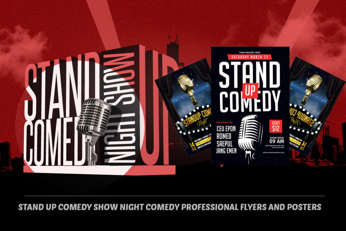 do comedy show, stand up comedy, comedy night flyers