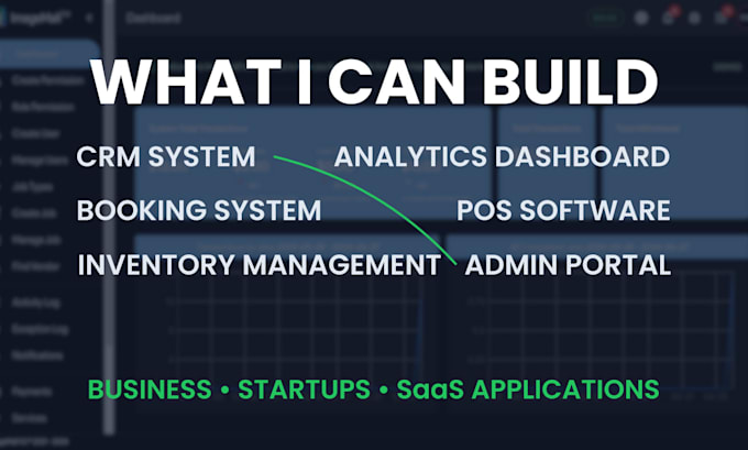 build custom admin dashboard or management system in laravel