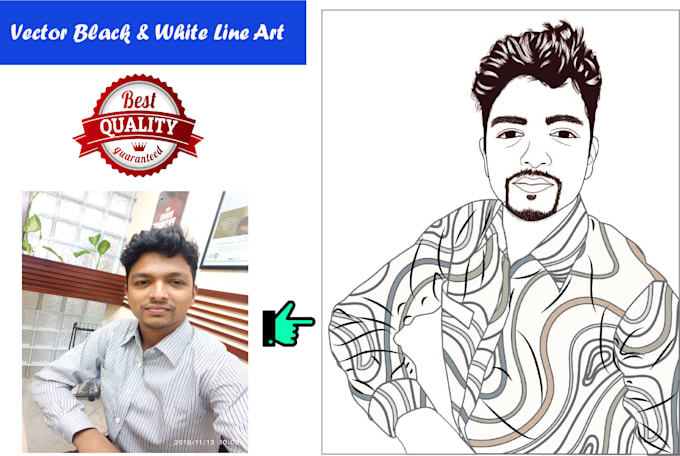 Create vector line art illustration by Taukirahmed47 | Fiverr