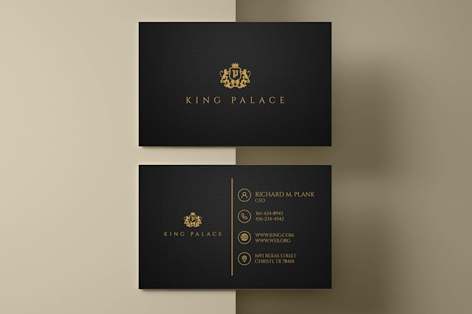 design luxury business card