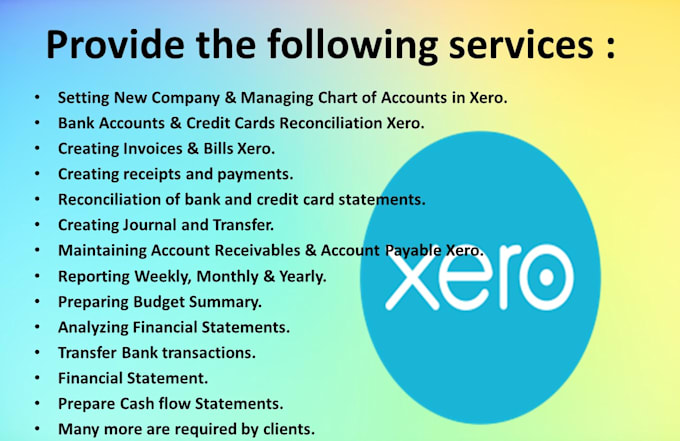 do all xero bookkeeping, accounting, bill, invoice, reconciliation and reports