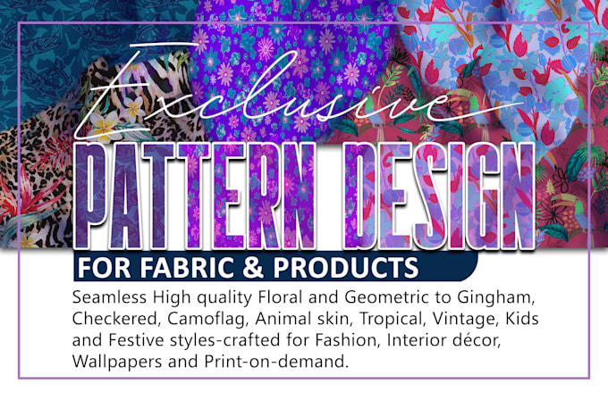 hand drawn surface pattern designs for fashion textiles and lifestyle products