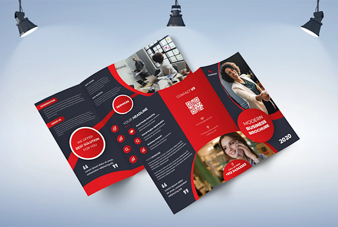 do awesome trifold and bifold brochure design