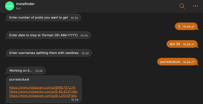 create you a telegram bot