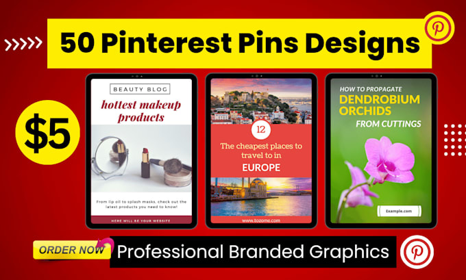 design amazing pinterest pins for your blog or product post design creation