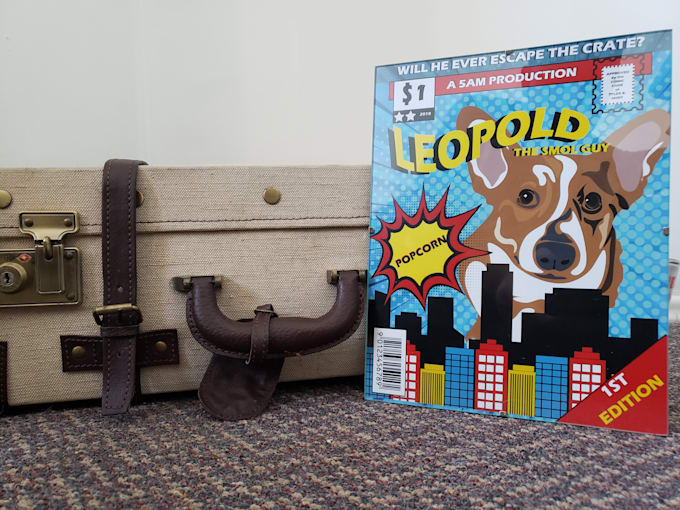 make your pet into a comic book cover