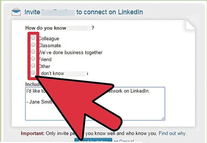 send messages to connect on linkedin