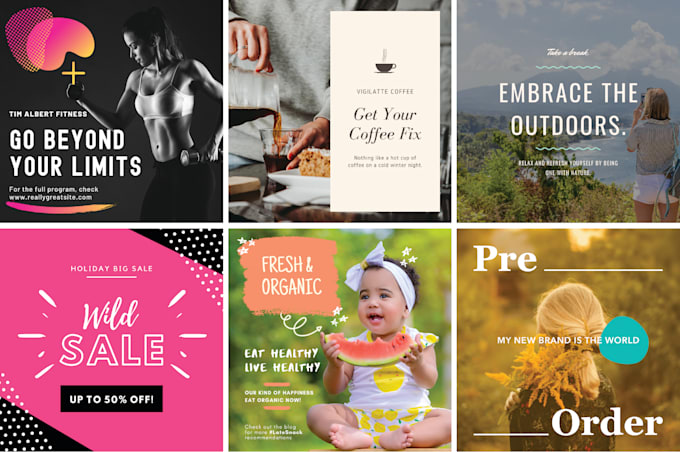 design social media post graphics and canva templates