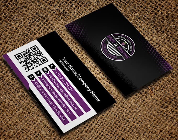 do modern business card design for your business