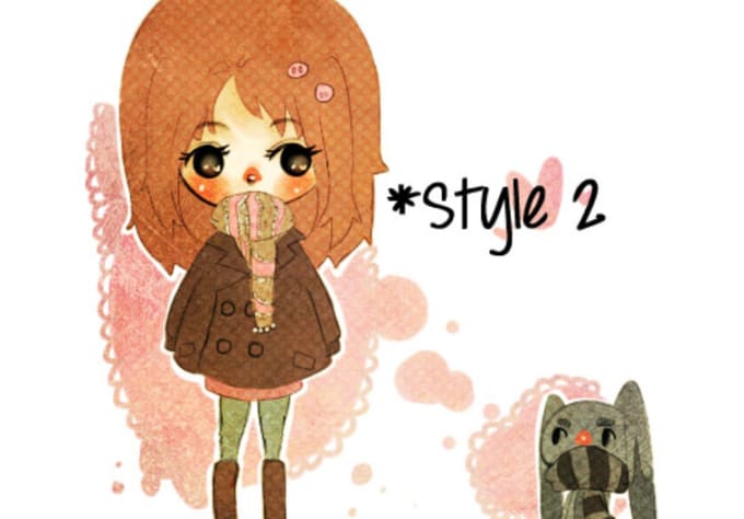 Draw You A Cute Chibi In One Of My Styles By Projectghst Fiverr