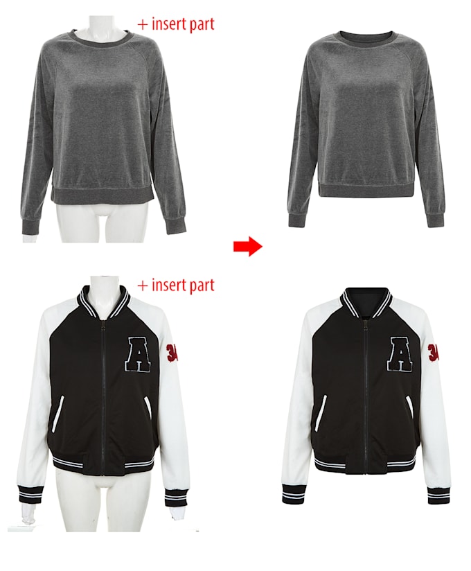 create a ghost mannequin or neck joint