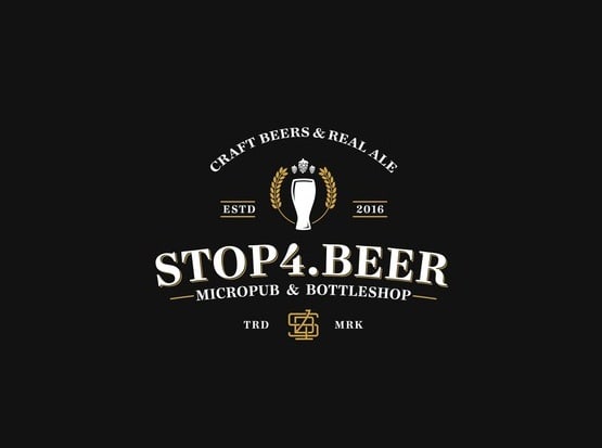 make elegant and stunning craft beer logo with new concept